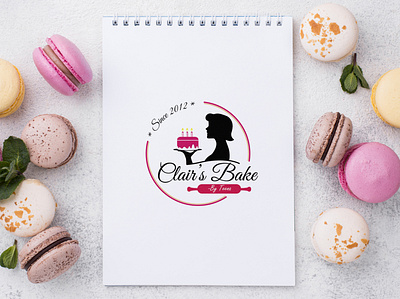 Bakery logo branding cake pastry cake shop design icon illustration logo simple vector