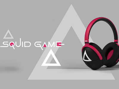 Headset Inspired by Squidgame 3dmodel design evelin fanart game illustration industrial design netflix product squid squidgame ux