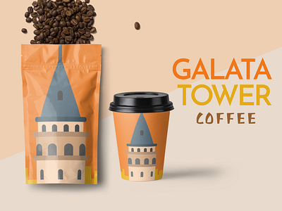 Galata Tower Coffee bag behance beverage branding coffee coffee shop design food galata tower grafik tasarım iconography i̇stanbul label logo packaging sanat shop tipografi