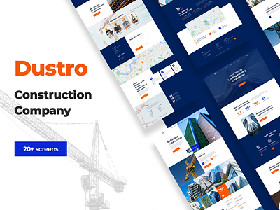 Dustro – Construction Company agency architecture building business construct engineering industrial merkulove real estate renovation