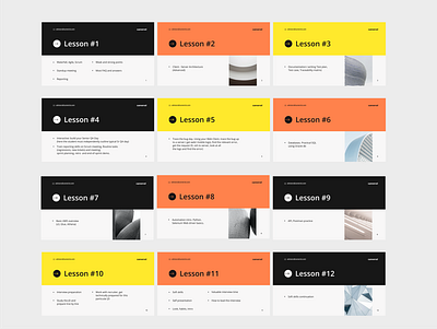 Some more of presentations design minimal typography ui web