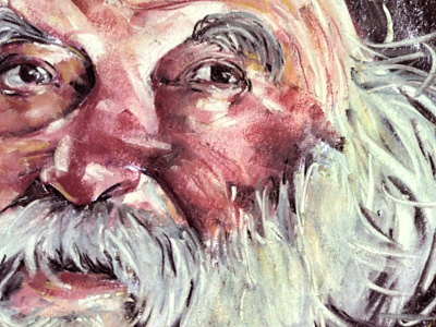 Rav Kanyevski beard illustration jewish pastel portrait rav