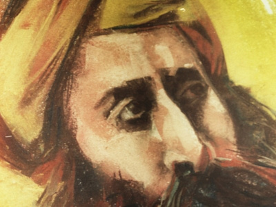 Ben ish chai (בן אש חי) jewish pastels portrait traditional