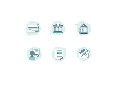 Illustrations for banking and property management platform bank banking banking website bankingapp credit card house illustration illustraion illustrations property management
