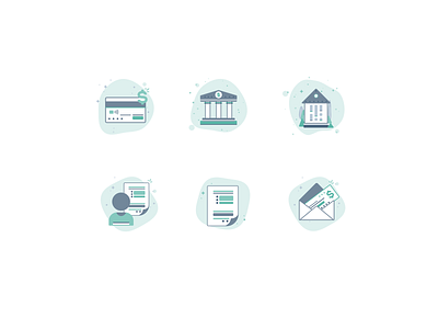 Illustrations for banking and property management platform