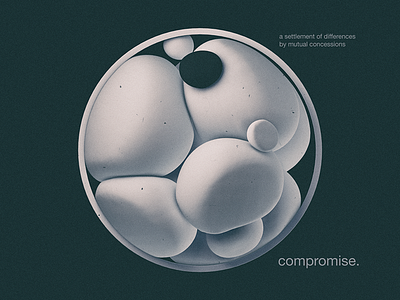 Compromise abstract c4d cinema4d creative design designer graphic design graphicdesign inspiration simple