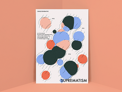 Suprematism | Generative 3d c4d c4d42 cinema4d creative design designer graphic design graphicdesign inspiration poster typography