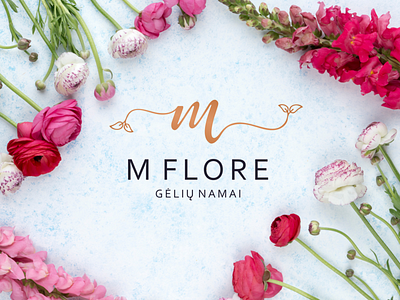 M FLORE LOGO DESIGN