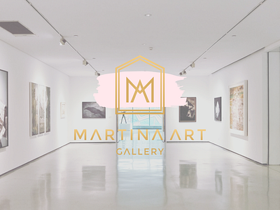 MARTINA ART GALLERY LOGO & IDENTITY DESIGN