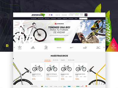 Rivera Ride - Ecommerce ui web web design
