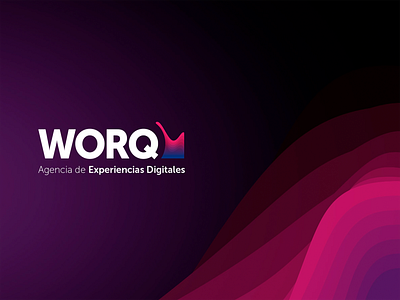 Worq - Branding background branding design logo logotype