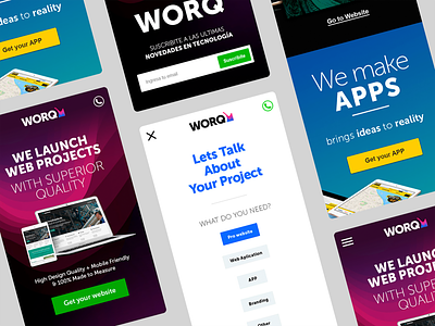 Worq - Web mobile mobile responsive ui web web design
