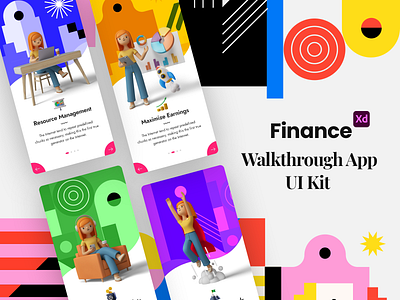 Finance App Walkthrough Design XD Version