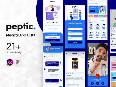 Peptic Mobile App UI Kit