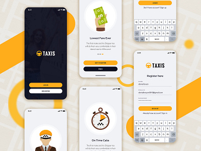 Taxi Booking Mobile App UI Design android book cab design mobile mobile app mobile ui taxi taxi app taxi booking app ui uidesign ux uxdesign