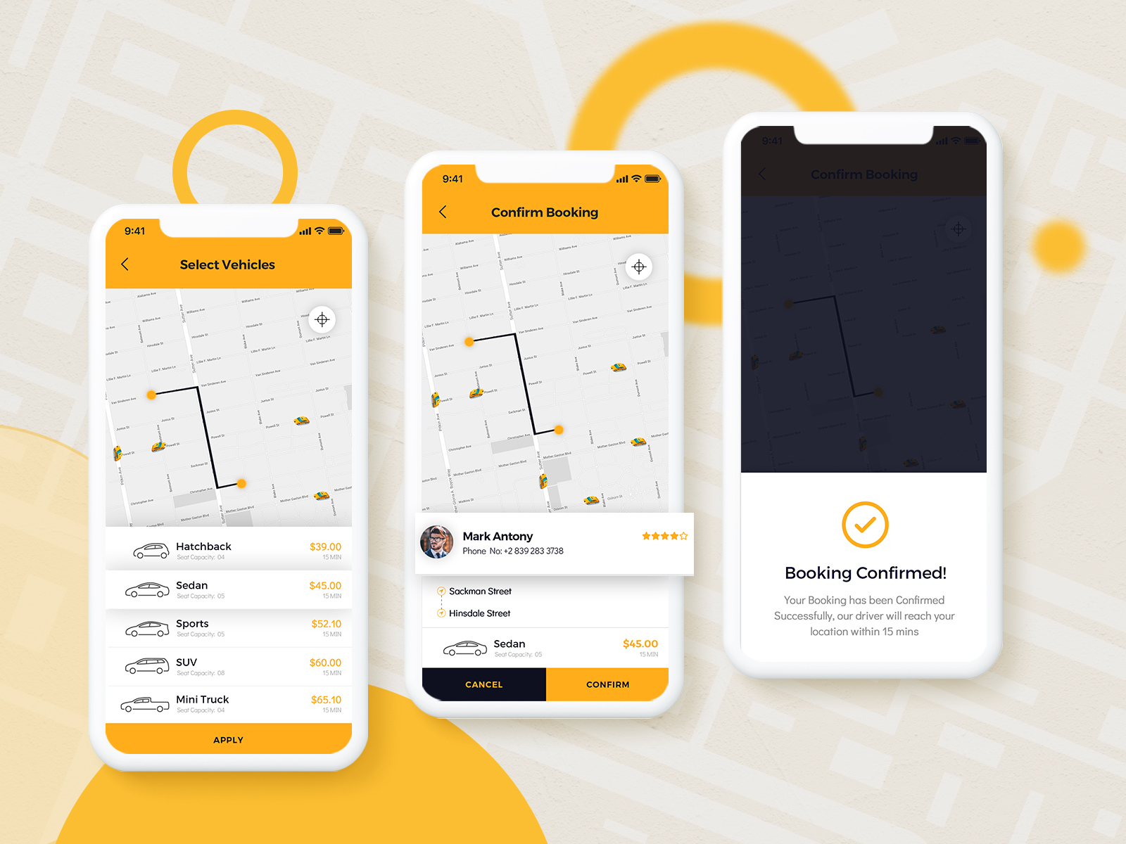 Taxi Booking Mobile App UI Design By Altaf Rahman ⚓️ On Dribbble