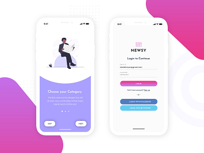 News Mobile App UI Design abstract app application apps design kit mobile app mobile app design news newsfeed ui ui design uidesign uiux ux uxdesign