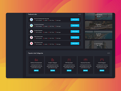 Job Portal Admin Dashboard Ui Kit By Altaf Rahman On Dribbble