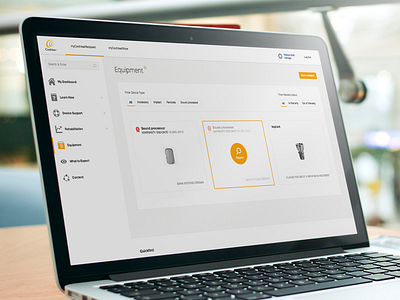 Customer Portal - Equipment app bootstrap clean iconography medical minimal responsive ui white