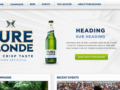 Pure Blonde angel australia beer website