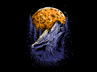 Wolf dark fullmoon howling lycanthrope redmoon warewolf wolf