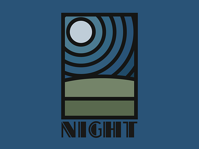 Night aaron draplin cologne design grafikdesign illustration illustrator landscape luxembourg luxemburg mikasalentiny moon moon illustration moon landing moon phases night nightsky salentiny sky typography