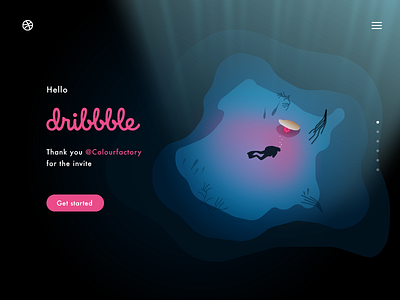 Hello Dribbble! debut design interface landing page ui ui design ux ux design web web design