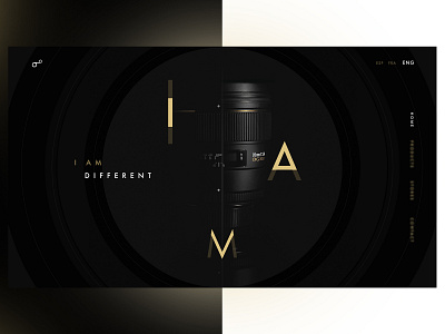 Landing page concept - Nikon Lenses