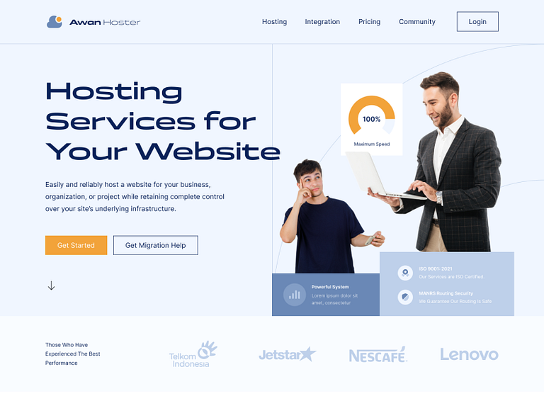 Hosting Landing Page Ui Kit By Nuha Maulana Ahsan 🦅 For Vektora On Dribbble