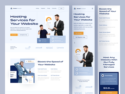 Hosting Landing Page UI Kit clean design hosting hosting landing page landing apge design landing page landing page ui landing page ui kit ui ui kit uidesign uidesigner uiux uiuxdesign userinterface web design web hosting web ui web ui kit