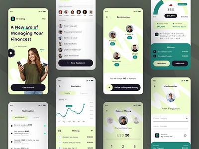 Uwang - Bank & Finance Apps UI KIT bank bank app clean finance finance app mobile mobile app mobile bank ui ui kit ui mobile ui8 uidesign uidesigner uiux uiuxdesign userinterface wallet wallet app