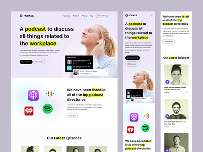 PODKES. - Podcast Platform Landing Page Exploration by Nuha Maulana ...