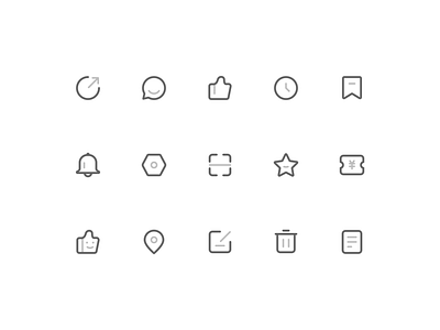 Chubby icons design icons ui