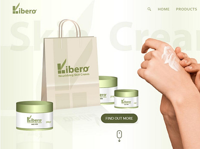 Libero skin care cream branding graphic design interaction design ui we
