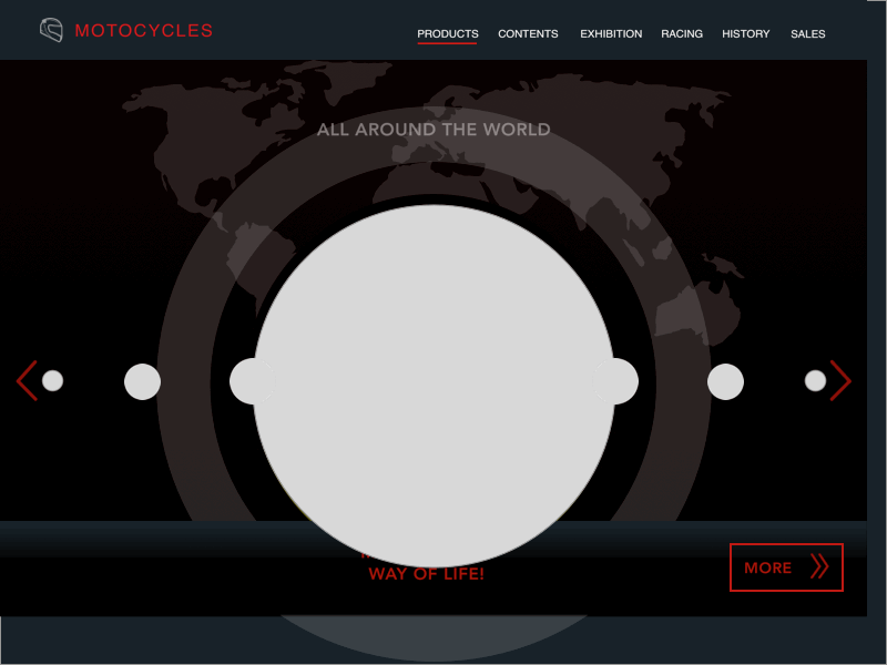 animated motorbike website animation interaction design moto website