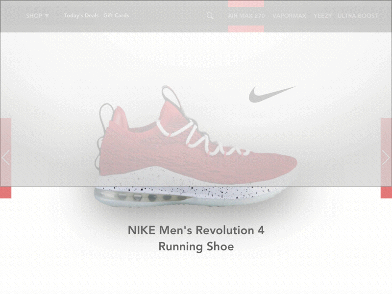 Nike Prototype animaton product prototype ui design userinterface webdesign webtemplate