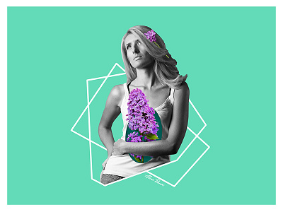 Lady in bloom #1 2d art cg concept art design digital art fashion flowers girl illustration lady