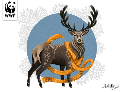 Reindeer cg artist deer digital art illustration reindeer scurf winter