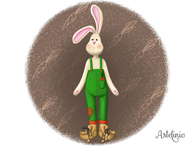 Rabbit character children book concept art illustration illustrator rabbit