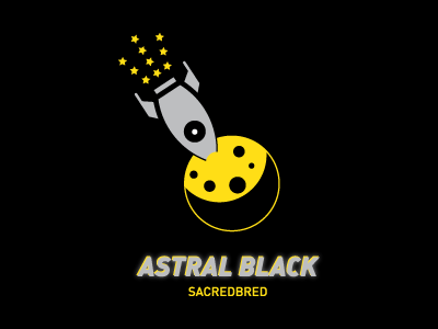 Astral Black black cute identity illustration
