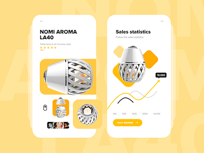 NOMI AROMA LA40 (mobile design) design ui ux