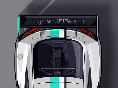 TT Clubsport: Detail audi car colour design gradient illustration illustrator motorsport vector