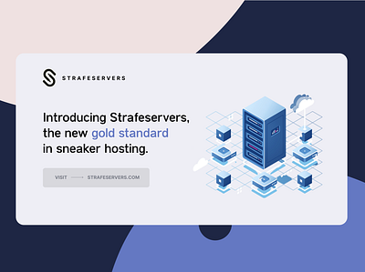 StrafeServers branding design illustration sneakers social media ui ux