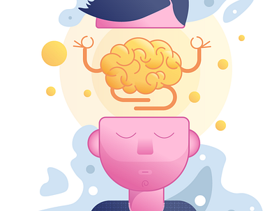 Mental health illustration design illustration vector