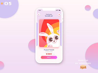 New Shot-cute rabbit app dailui ui
