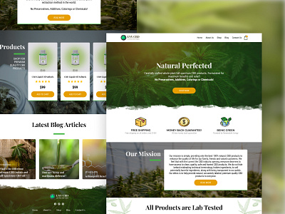 LNV CBD Website Design cannabis cannabis design cbd cbdoil cbdwebsite ecommerce ecommerce shop hemp hemp oil homepage shop site design ux design webdesign website