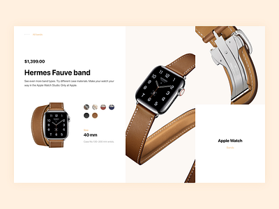 Apple Watch Band Customizer apple apple watch design e commerce design site design ui user interface user interface design ux ux design web website