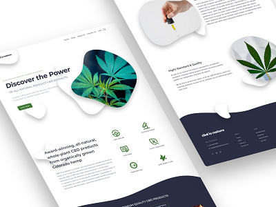 CBD is Nature E-Commerce Website Design cannabis cannabis design cbd cbd oil dropship dropshipping dropshipping store ecommerce ecommerce design ecommerce shop sales shop ui ux uxui webdesign website weed wordpress wordpress design