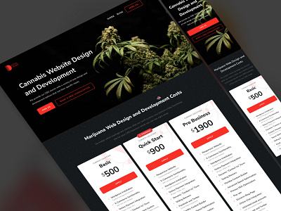 Re-design for Digital Octane CBD Web-design Cost Page