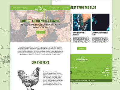 “Three Dudes Farm” Website Design